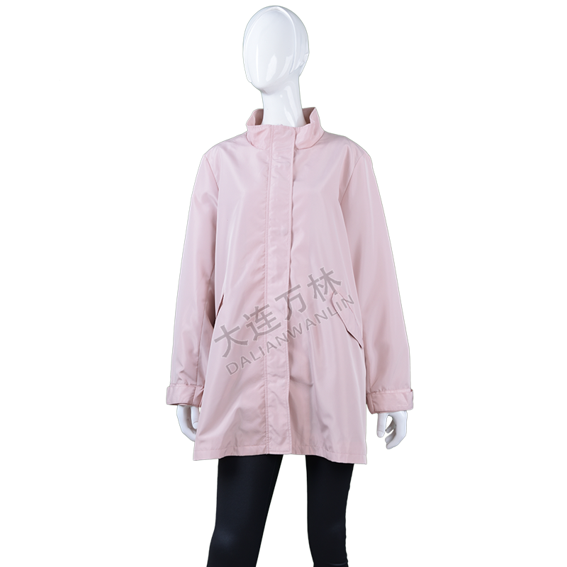 女士纯色宽松风衣