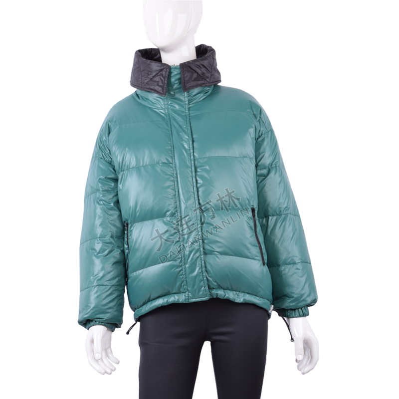 撞色双面面包羽绒服服